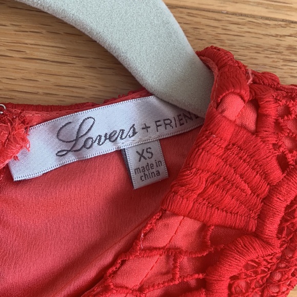 Lovers and Friends Red Lace Dress - Picture 4 of 5